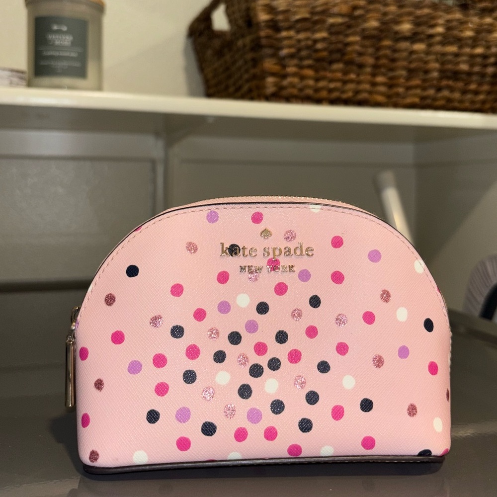 Kate Spade Sylvia Disco Dots Small Dome Cosmetic Case - Picture 2 of 6
